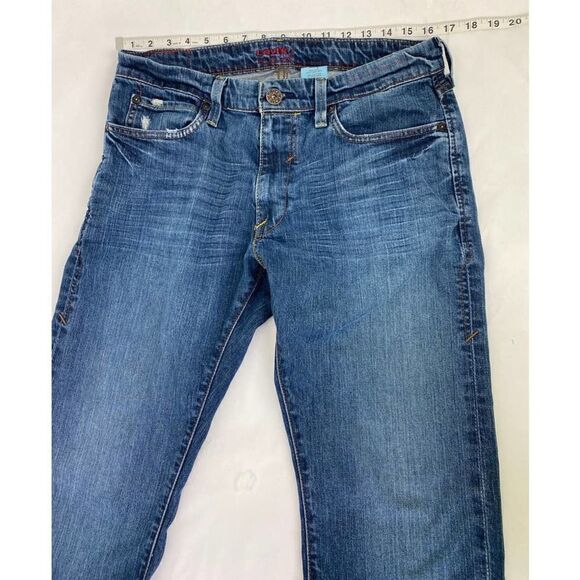 Circa 2005 Levi's Red Slim Straight Jeans Unique Rare Unisex - Size 33 * 30 - Picture 3 of 11